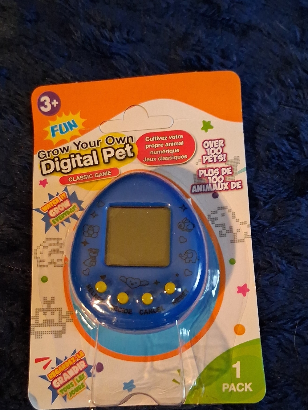 Blue Grow Your Own Digital Pet Classic Game - Virtual Pet Toy